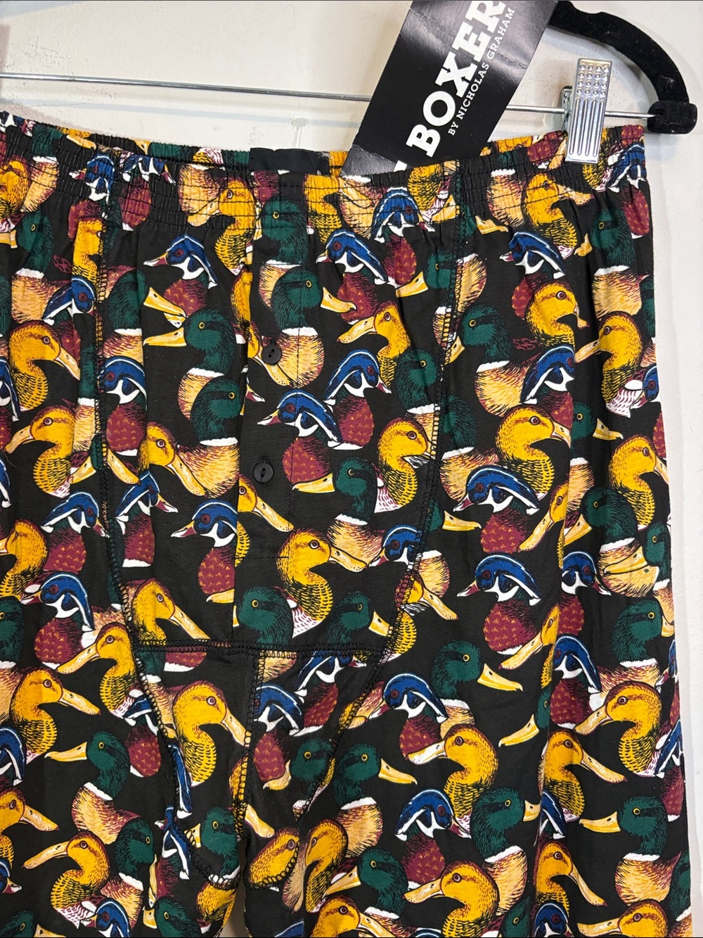 All Over Mallard Duck Print NWT Vintage Joe Boxer Deadstock Cotton Lounge Jogger